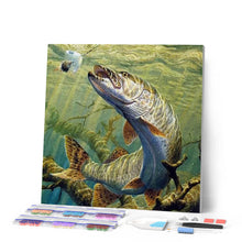 Afbeelding in Gallery-weergave laden, Diamond Painting - Snoek Vissen dieren, Diamond Painting Dieren, vissen