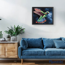 Afbeelding in Gallery-weergave laden, Diamond Painting - Kolibrie in de nacht dieren, Diamond Painting Dieren