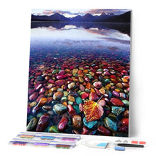 Afbeelding in Gallery-weergave laden, Diamond Painting - Kleurrijke kiezelstenen Diamond Painting Landschappen, landschappen