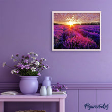 Afbeelding in Gallery-weergave laden, Diamond Painting - Lavendelveld