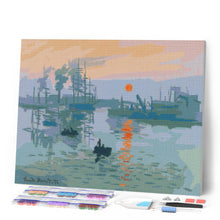 Afbeelding in Gallery-weergave laden, Diamond Painting - Impressie, zonsopgang - Monet