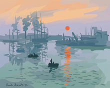 Afbeelding in Gallery-weergave laden, Diamond Painting - Impressie, zonsopgang - Monet