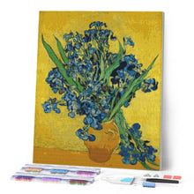 Afbeelding in Gallery-weergave laden, Diamond Painting - Vaas met irissen - Van Gogh