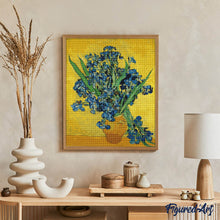 Afbeelding in Gallery-weergave laden, Diamond Painting - Vaas met irissen - Van Gogh