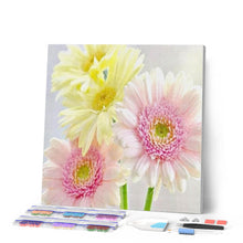 Afbeelding in Gallery-weergave laden, Diamond Painting - Madeliefjes in pastelkleuren Diamond Painting Bloemen, bloemen