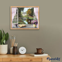 Afbeelding in Gallery-weergave laden, Diamond Painting - Uitzicht op het kasteel kastelen, Diamond Painting Landschappen, landschappen