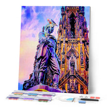 Afbeelding in Gallery-weergave laden, Diamond Painting - Edinburgh-standbeeld 40x50cm reeds ingelijst