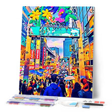 Afbeelding in Gallery-weergave laden, Diamond Painting - Tokyo Harajuku 40x50cm reeds ingelijst