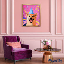 Afbeelding in Gallery-weergave laden, Diamond Painting - Glimlachende hond pop-art