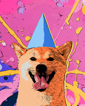 Afbeelding in Gallery-weergave laden, Diamond Painting - Glimlachende hond pop-art