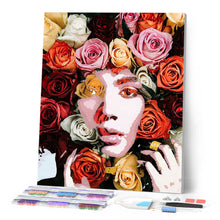 Afbeelding in Gallery-weergave laden, Diamond Painting - Rozengezicht