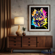 Afbeelding in Gallery-weergave laden, Diamond Painting - Kat Splash Pop Art