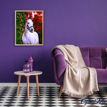 Afbeelding in Gallery-weergave laden, Diamond Painting - Paard en gekleurde achtergrond