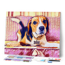 Afbeelding in Gallery-weergave laden, Diamond Painting - Schattige Beagle