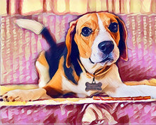 Afbeelding in Gallery-weergave laden, Diamond Painting - Schattige Beagle