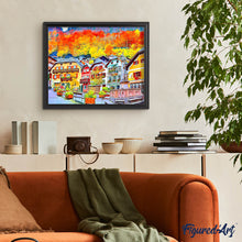 Afbeelding in Gallery-weergave laden, Diamond Painting - Kleurrijk Zwitsers dorp