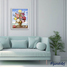 Afbeelding in Gallery-weergave laden, Diamond Painting - Boeket van Bloemen - Ambrosius Bosschaert 40x50cm reeds ingelijst
