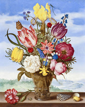 Afbeelding in Gallery-weergave laden, Diamond Painting - Boeket Bloemen op een Richel - Ambrosius Bossschaert