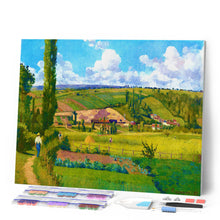 Afbeelding in Gallery-weergave laden, Diamond Painting - Landschap bij Les Pâtis - Camille Pissarro