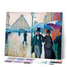 Afbeelding in Gallery-weergave laden, Diamond Painting - Straat van Parijs, regenachtig weer - Gustave Caillebotte