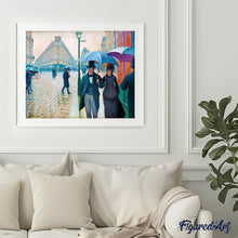 Afbeelding in Gallery-weergave laden, Diamond Painting - Straat van Parijs, regenachtig weer - Gustave Caillebotte