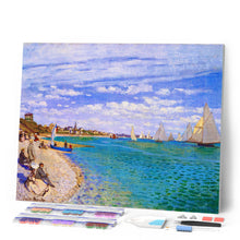Afbeelding in Gallery-weergave laden, Diamond Painting - Regatta's bij Sainte-Adresse - Monet