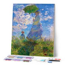 Afbeelding in Gallery-weergave laden, Diamond Painting - De Wandeling - Monet reeds ingelijst