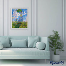 Afbeelding in Gallery-weergave laden, Diamond Painting - De Wandeling - Monet reeds ingelijst