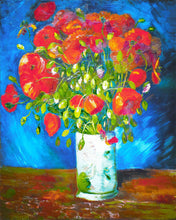 Afbeelding in Gallery-weergave laden, Diamond Painting - Vaas met Klaprozen - Van Gogh