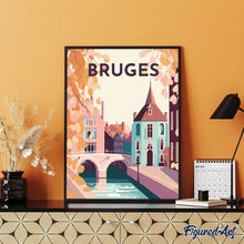 Afbeelding in Gallery-weergave laden, Diamond Painting - Reisposter Brugge