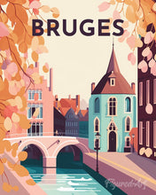 Afbeelding in Gallery-weergave laden, Diamond Painting - Reisposter Brugge