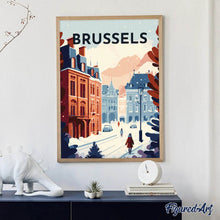 Afbeelding in Gallery-weergave laden, Diamond Painting - Reisposter Brussel