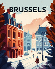 Afbeelding in Gallery-weergave laden, Diamond Painting - Reisposter Brussel
