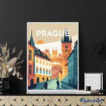 Afbeelding in Gallery-weergave laden, Diamond Painting - Reisposter Praag