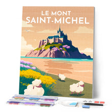 Afbeelding in Gallery-weergave laden, Diamond Painting - Reisposter Mont Saint-Michel