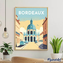 Afbeelding in Gallery-weergave laden, Diamond Painting - Reisposter Bordeaux