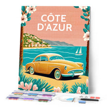 Afbeelding in Gallery-weergave laden, Diamond Painting - Reisposter Côte d'Azur