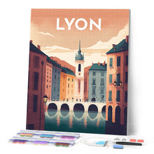 Afbeelding in Gallery-weergave laden, Diamond Painting - Reisposter Lyon