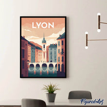 Afbeelding in Gallery-weergave laden, Diamond Painting - Reisposter Lyon
