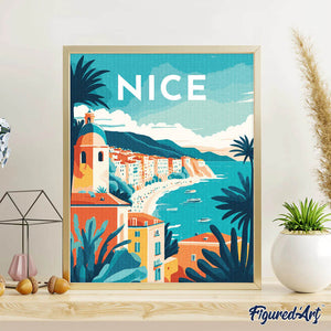 Diamond Painting - Reisposter Nice reeds ingelijst