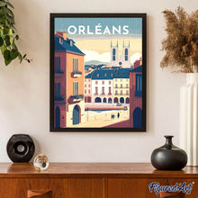 Afbeelding in Gallery-weergave laden, Diamond Painting - Reisposter Orléans