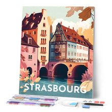 Afbeelding in Gallery-weergave laden, Diamond Painting - Reisposter Straatsburg