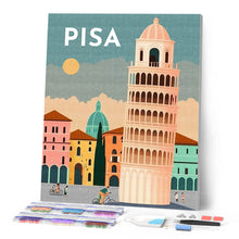 Afbeelding in Gallery-weergave laden, Diamond Painting - Reisposter Pisa