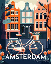 Afbeelding in Gallery-weergave laden, Diamond Painting - Reisposter Amsterdam