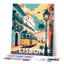 Afbeelding in Gallery-weergave laden, Diamond Painting - Reisposter Lissabon