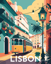 Afbeelding in Gallery-weergave laden, Diamond Painting - Reisposter Lissabon