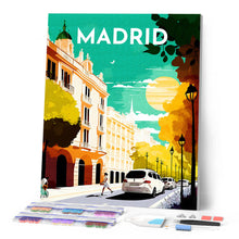 Afbeelding in Gallery-weergave laden, Diamond Painting - Reisposter Madrid