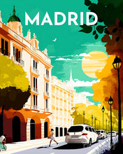 Afbeelding in Gallery-weergave laden, Diamond Painting - Reisposter Madrid