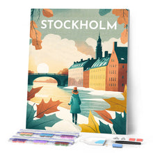 Afbeelding in Gallery-weergave laden, Diamond Painting - Reisposter Stockholm