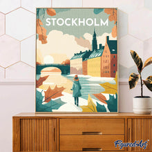 Afbeelding in Gallery-weergave laden, Diamond Painting - Reisposter Stockholm
